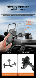 2-in-1 Suction Cup Car Mount