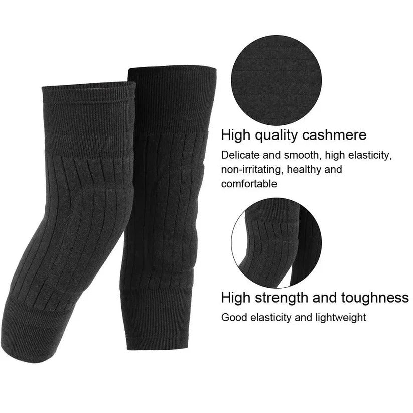 Woolen Blend Thermal Leg Warmers - Unisex Elastic Knee Warmer