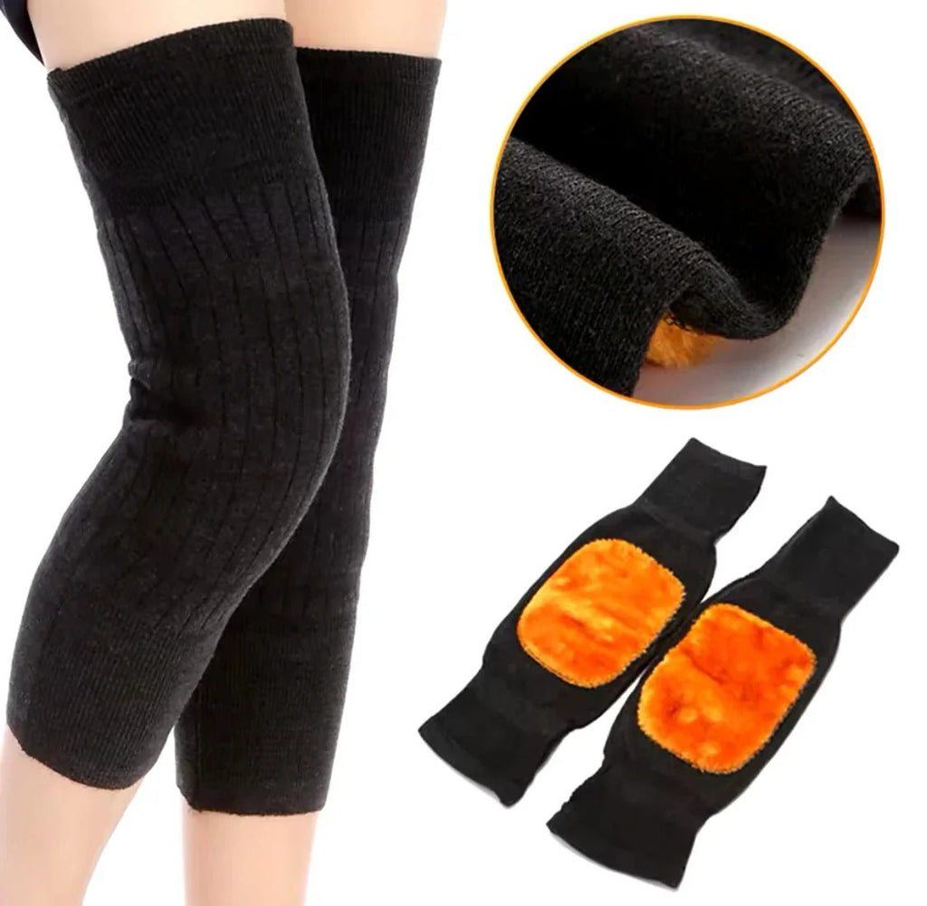 Woolen Blend Thermal Leg Warmers - Unisex Elastic Knee Warmer