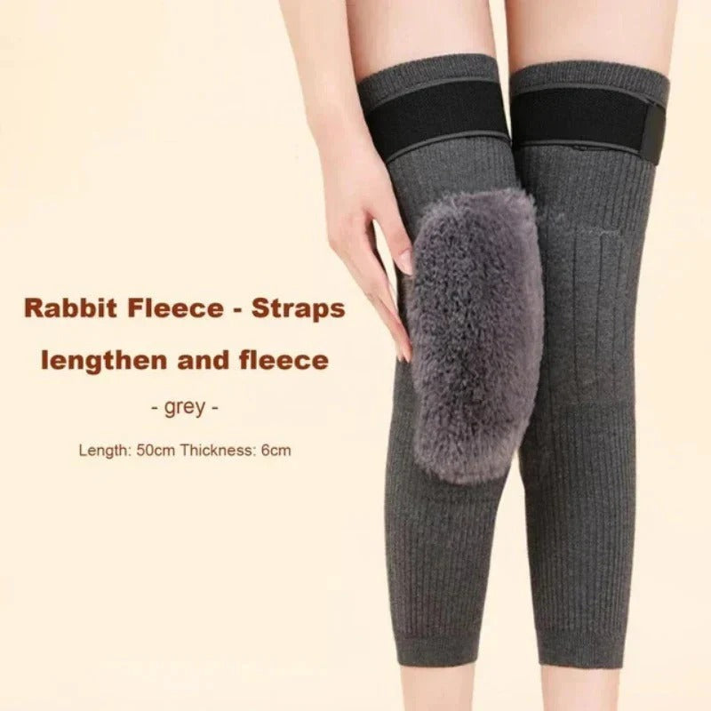 Woolen Blend Thermal Leg Warmers - Unisex Elastic Knee Warmer