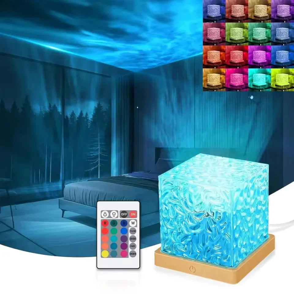 Ocean Wave Projector Lamp (16 Colors - Rechargeable)